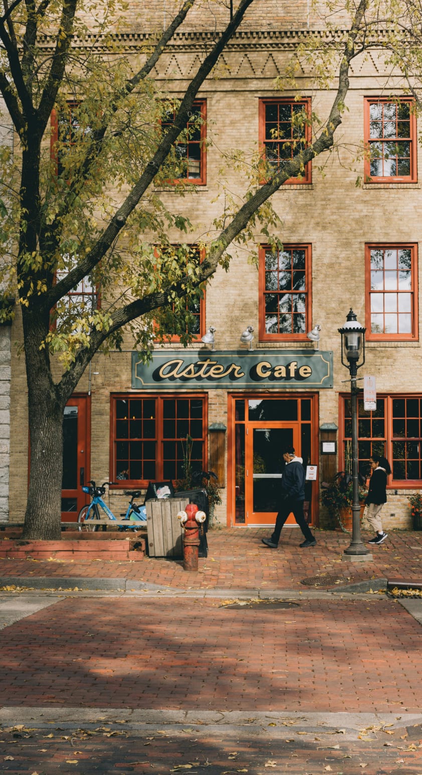 A historic brick building with intricate architectural details.